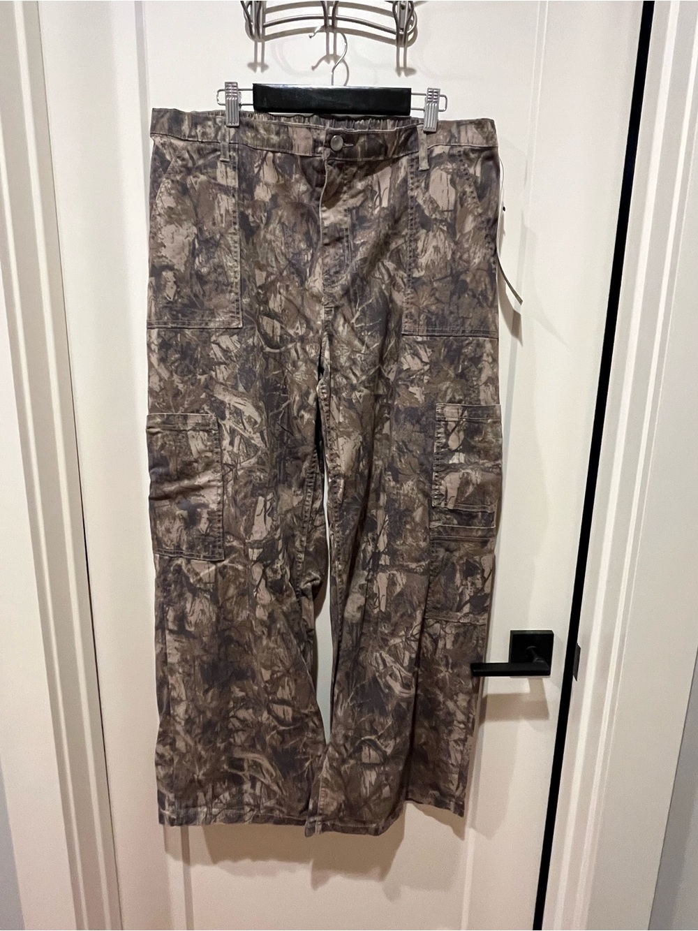 Camouflage Cargo Pants - Brown/Gray/Green